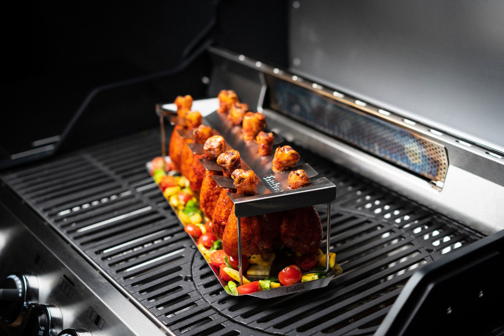Supporto per alette di pollo 12 pz acciaio inox