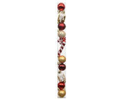 Set 11 palline di natale infrangibili mix lucido/opaco D 3 cm colori modello assortito Peraga Christmas