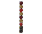 Confezione palline di natale Miste Rosse/Oro 4cm
