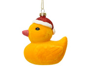 1 DECORAZIONE PAPERELLA CON CAPPELLO DI NATALE APPENDIBILE