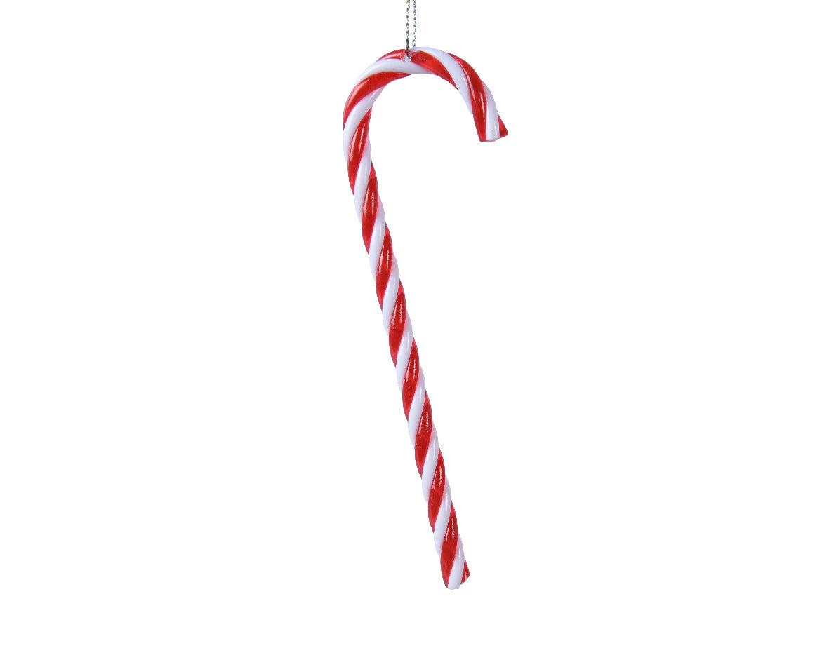 decorazione natalizia appendibile Bastone di Zucchero Rosso/Bianco H12.2cm