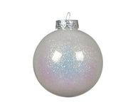 PALLINA DI NATALE CON GLITTER, Ø8 CM