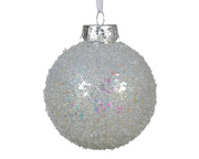 pallina di natale Trasparente con Glitter Iris 8cm