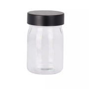 Barattolo in vetro con coperchio a vite, 250ml 6x11cm trasparente/nero
