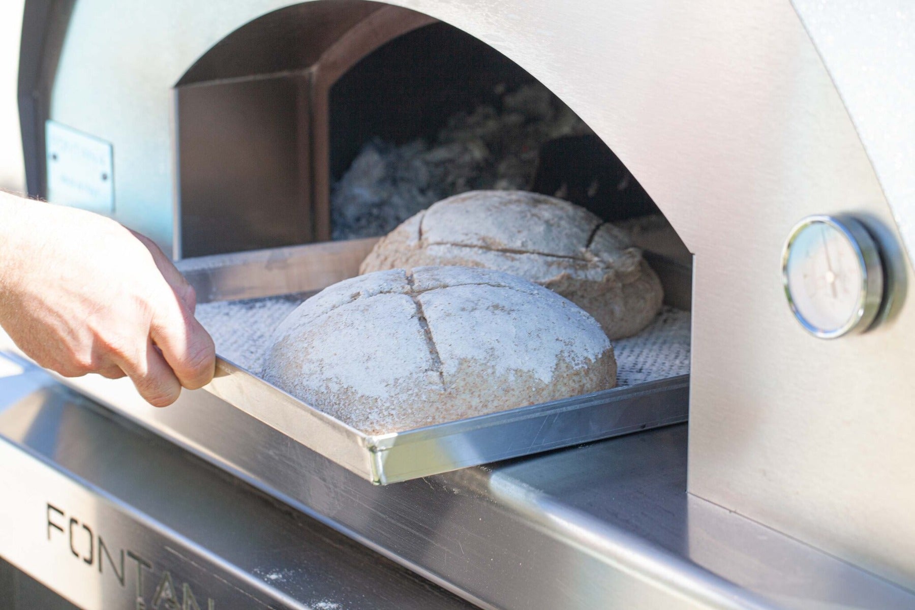 MANGIAFUOCO A LEGNA ANTRACITE CON CARRELLO