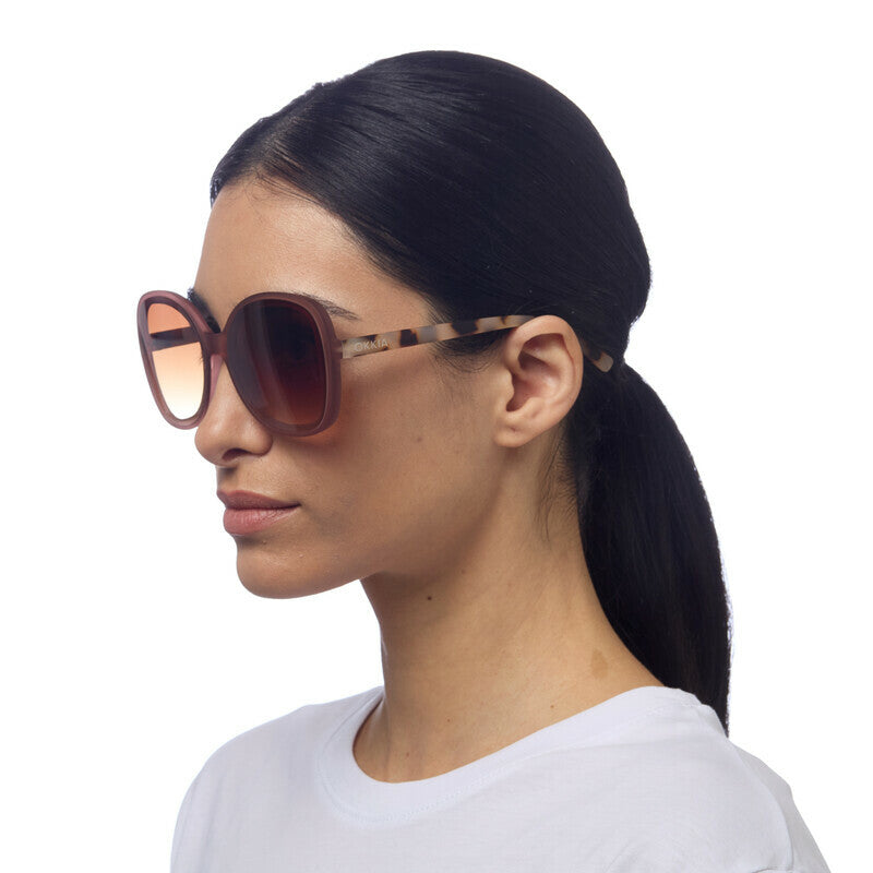 OCCHIALE DA SOLE MODELLO ANNA BUTTERFLY ROSA HAVANA