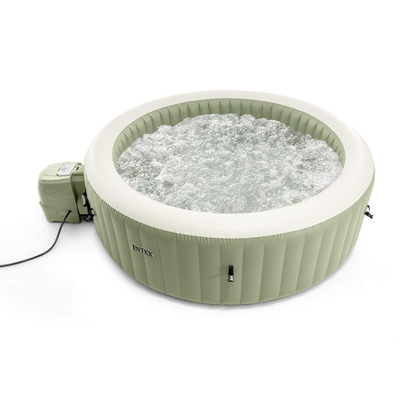 Intex Spa Idromassaggio PureSpa Bubble Massage 6 posti Verde Oliva