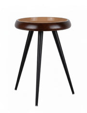 Tavolino Tripod 52x52x59 cm Noce Caldo e Marrone