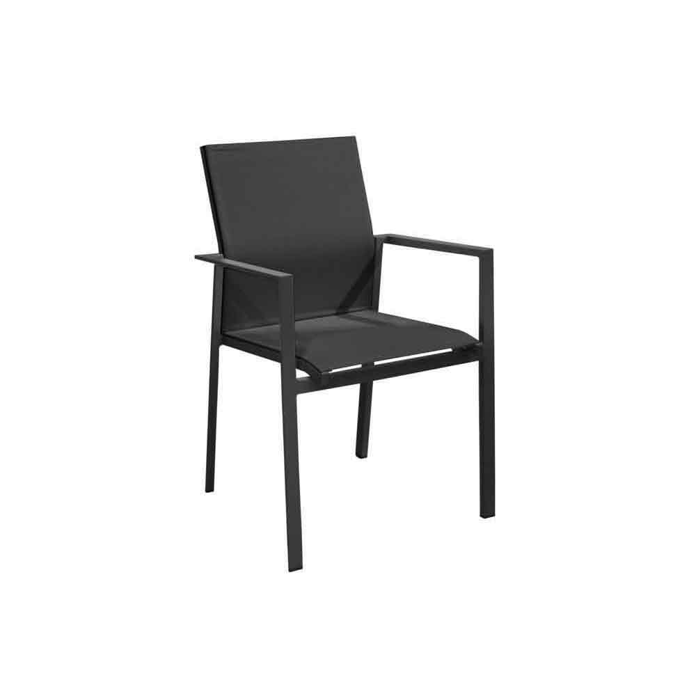 OFFERTA TAVOLO DUBLINO ALLUNGABILE 140/200X140 GRAFITE +8 POLTRONE DELIA GRAFITE