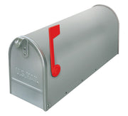 CASSETTA POSTALE ALUBOX TOPOLINO 32X48X17CM IN LAMIERA ZINCATA ARGENTO