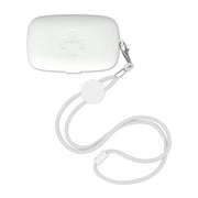 CUSTODIA TASCABILE/PORTATILE PROTEGGI MASCHERINA COLOR BIANCO