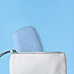 CUSTODIA TASCABILE/PORTATILE PROTEGGI MASCHERINA COLOR AZZURRO