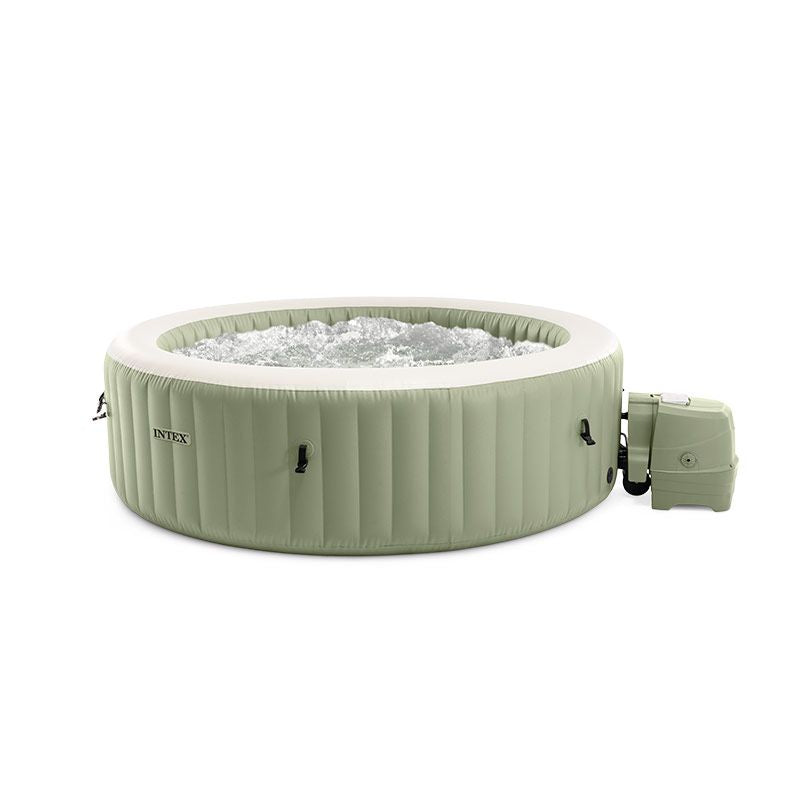 Intex Spa Idromassaggio PureSpa Bubble Massage 6 posti Verde Oliva