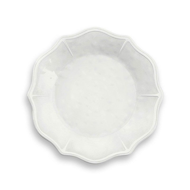 SET 2 PEZZI PIATTO PIANO YORK BIANCO