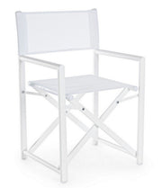 SEDIA REGISTA TAYLOR IN ALLUMINIO PIEGHEVOLE BIANCO