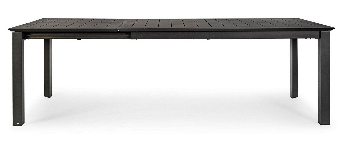 OFFERTA TAVOLO KONNOR ALLUNGABILE 160/240X100CM ANTRACITE +4 POLTRONE DELIA