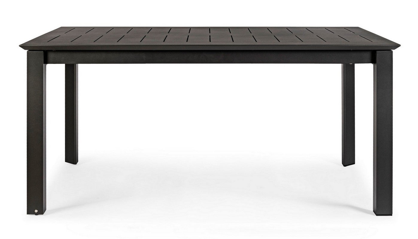 OFFERTA TAVOLO KONNOR ALLUNGABILE 160/240X100CM ANTRACITE +4 POLTRONE DELIA