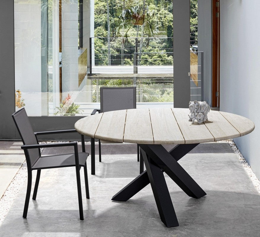 Sedia Impilabile Konnor Antracite 56.2x60x88 cm Bizzotto