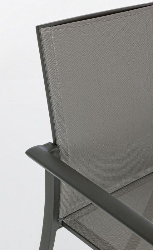 Sedia Impilabile Konnor Antracite 56.2x60x88 cm Bizzotto