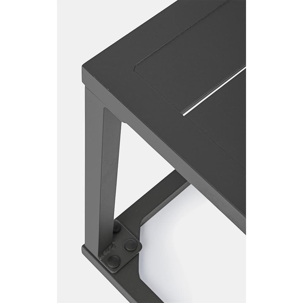 TAVOLINO BASSO HILDE ANTRACITE 40X40CM