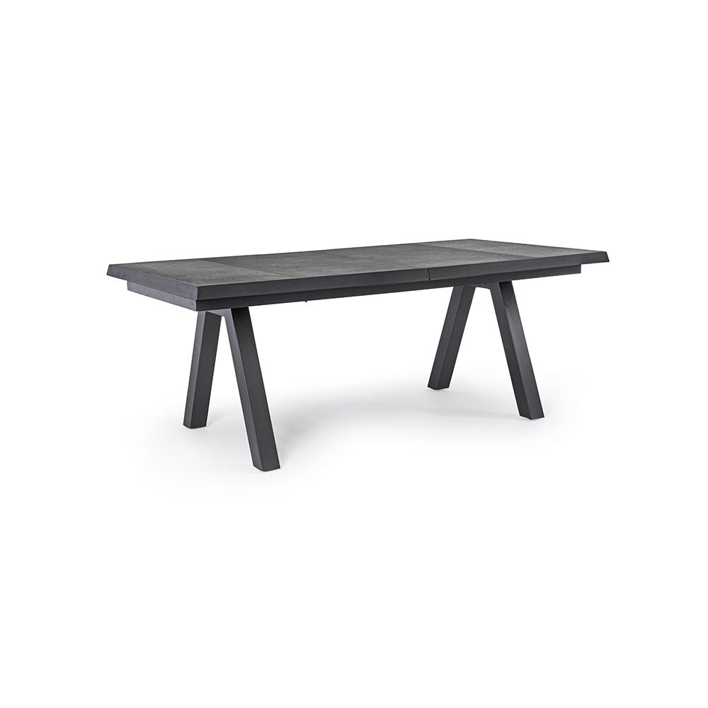 OFFERTA TAVOLO KRION ALLUNGABILE 205/265X100 ANTRACITE +4 POLTRONE ODEON