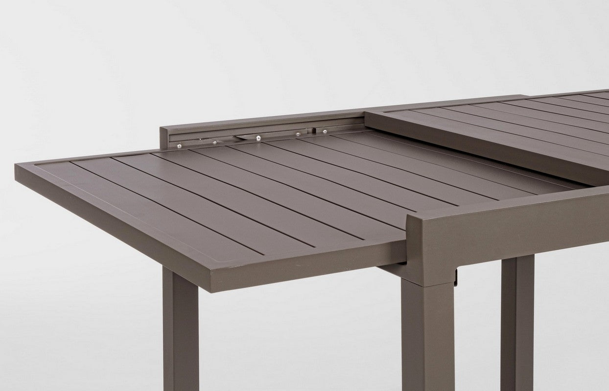 TAVOLO PELAGIUS ALLUNGABILE 83/166X80 MARRONE CAFFE'