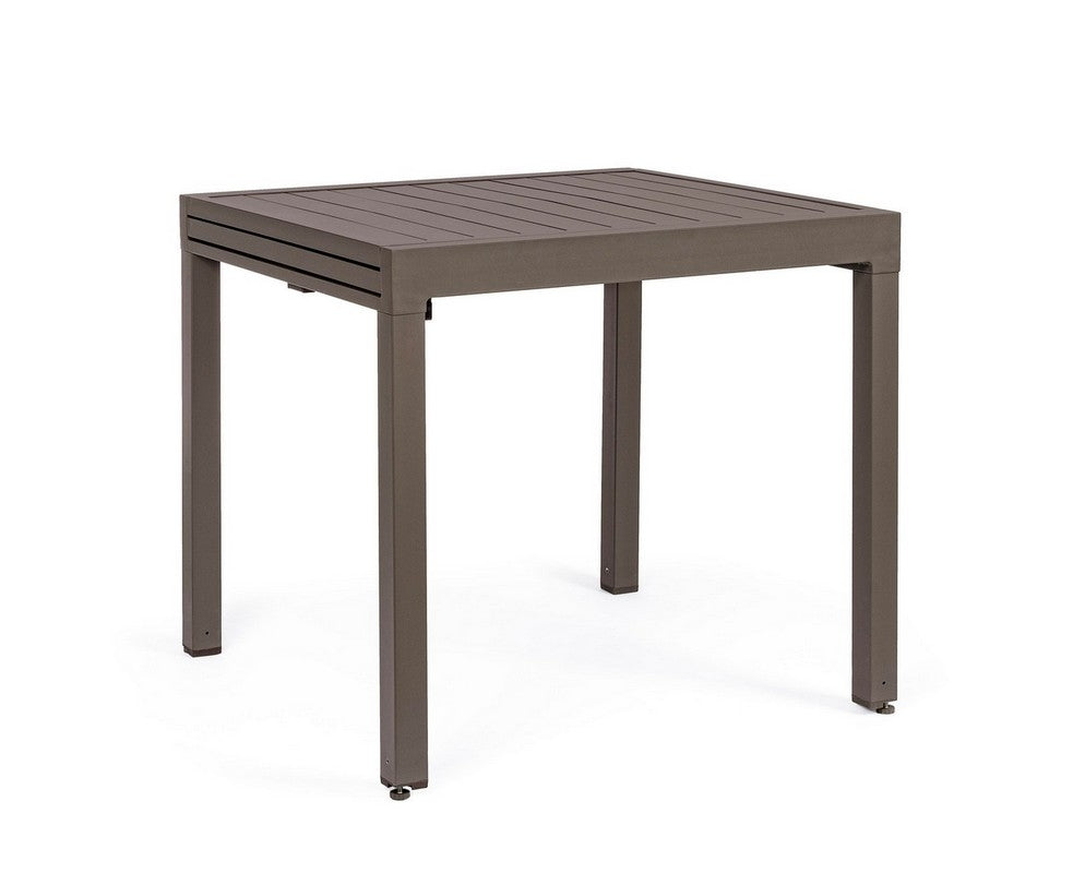 TAVOLO PELAGIUS ALLUNGABILE 83/166X80 MARRONE CAFFE'