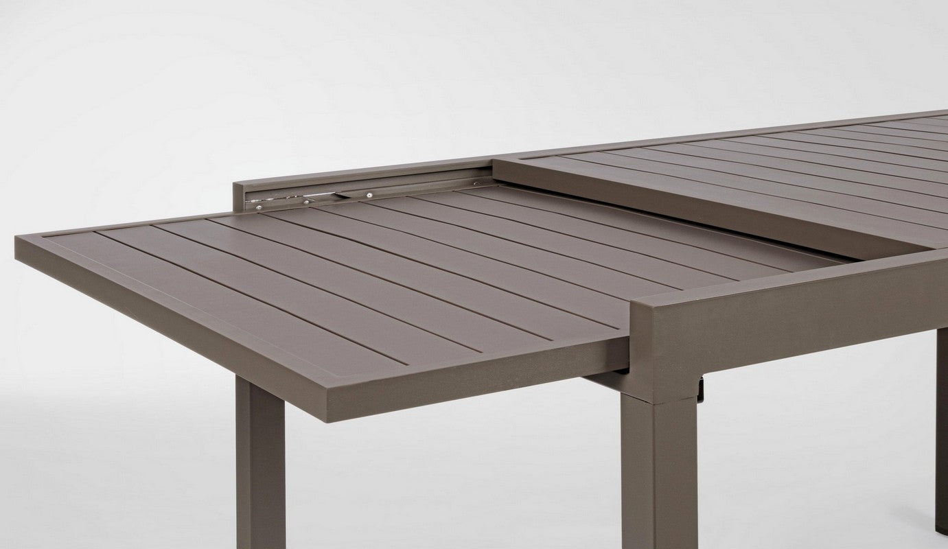 OFFERTA TAVOLO PELAGIUS ALLUNGABILE 135/270X90 MARRONE CAFFE'+4 POLTRONE PELAGIUS
