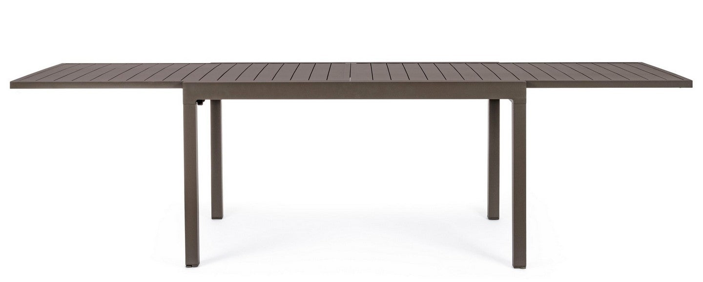 OFFERTA TAVOLO PELAGIUS ALLUNGABILE 135/270X90 MARRONE CAFFE'+4 POLTRONE PELAGIUS