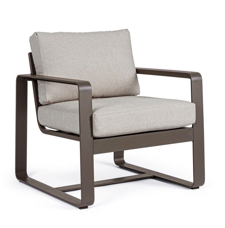 SALOTTO MERRIGAN 2 POLTRONE + DIVANO 2 POSTI + TAVOLINO BASSO MARRONE
