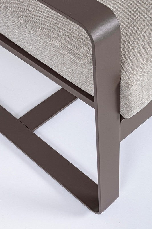 SALOTTO MERRIGAN 2 POLTRONE + DIVANO 2 POSTI + TAVOLINO BASSO MARRONE
