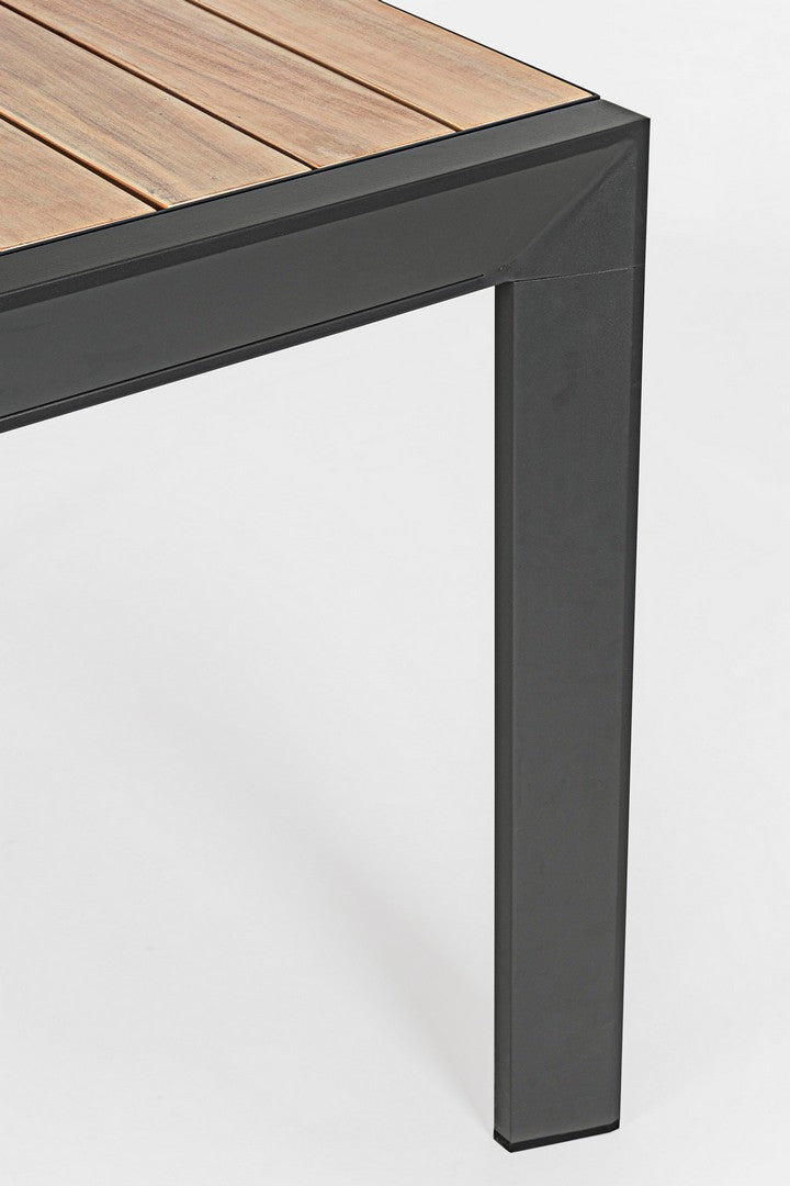 OFFERTA TAVOLO BELMAR ALLUNGABILE 100X220/340CM ANTRACITE + 6 POLTRONE ANTRACITE BELMAR