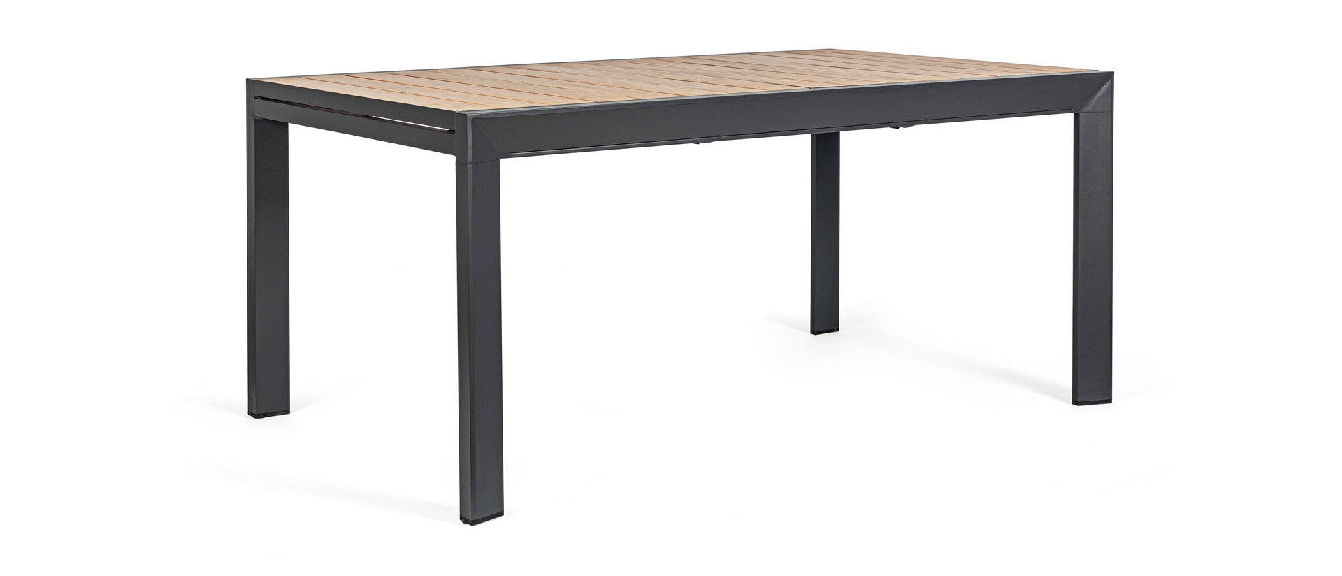 OFFERTA TAVOLO BELMAR ALLUNGABILE 100X220/340CM ANTRACITE + 6 POLTRONE ANTRACITE BELMAR