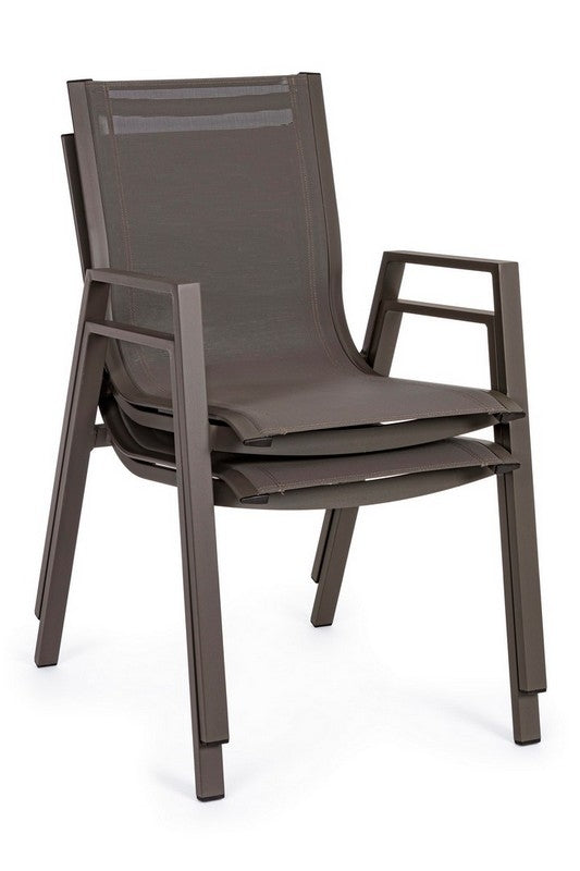 OFFERTA TAVOLO PELAGIUS ALLUNGABILE 135/270X90 MARRONE CAFFE'+4 POLTRONE PELAGIUS