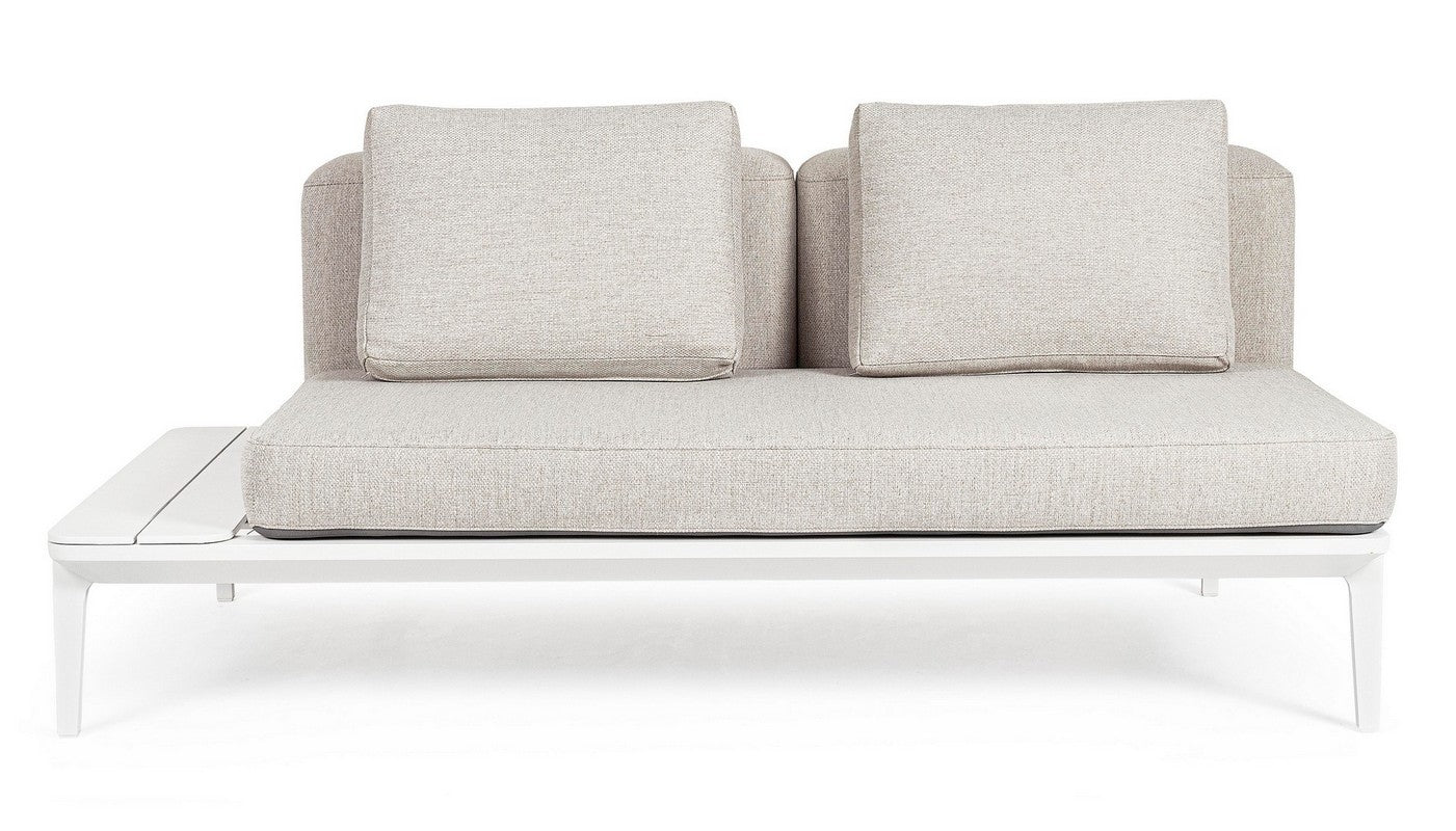 DIVANO DUE POSTI LOUNGE IN ALLUMINIO BIANCO WG20 MATRIX