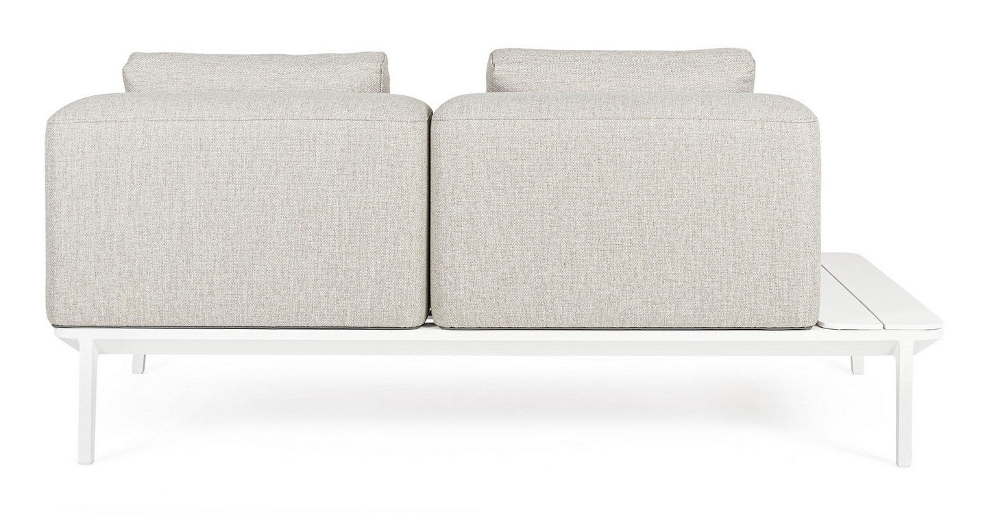 DIVANO DUE POSTI LOUNGE IN ALLUMINIO BIANCO WG20 MATRIX