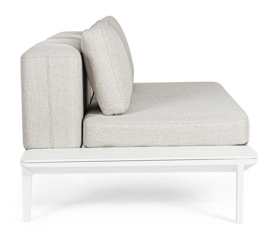 DIVANO DUE POSTI LOUNGE IN ALLUMINIO BIANCO WG20 MATRIX