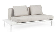 DIVANO DUE POSTI LOUNGE IN ALLUMINIO BIANCO WG20 MATRIX