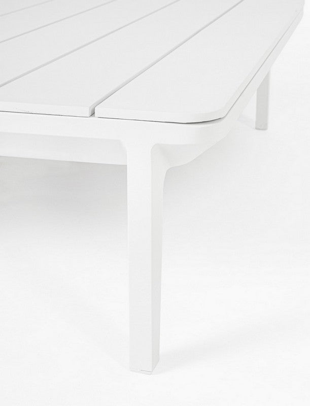 TAVOLINO IN ALLUMINIO BIANCO WG20 MATRIX 99X99CM