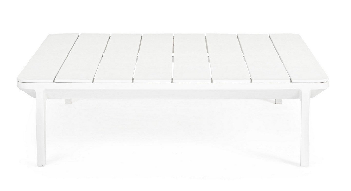 TAVOLINO IN ALLUMINIO BIANCO WG20 MATRIX 99X99CM