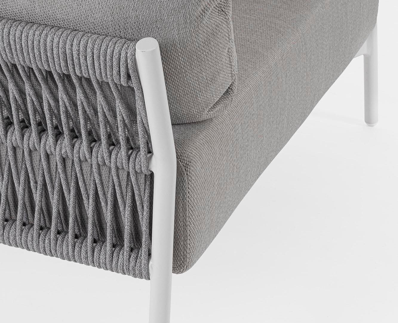 POLTRONA PARDIS CON CUSCINI BIANCO/GRIGIO