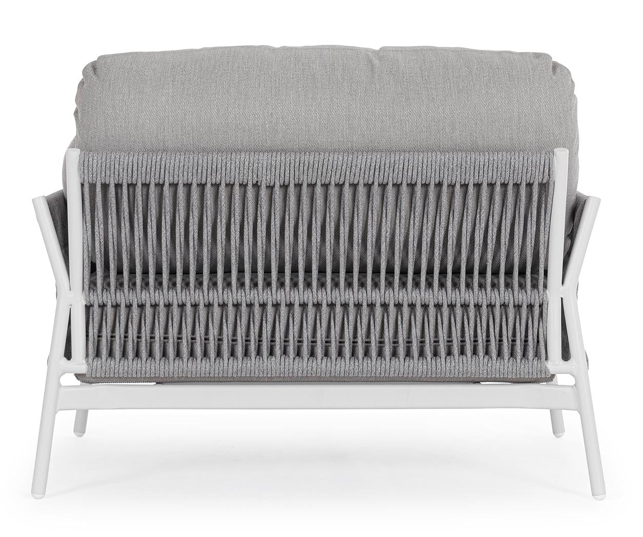 POLTRONA PARDIS CON CUSCINI BIANCO/GRIGIO