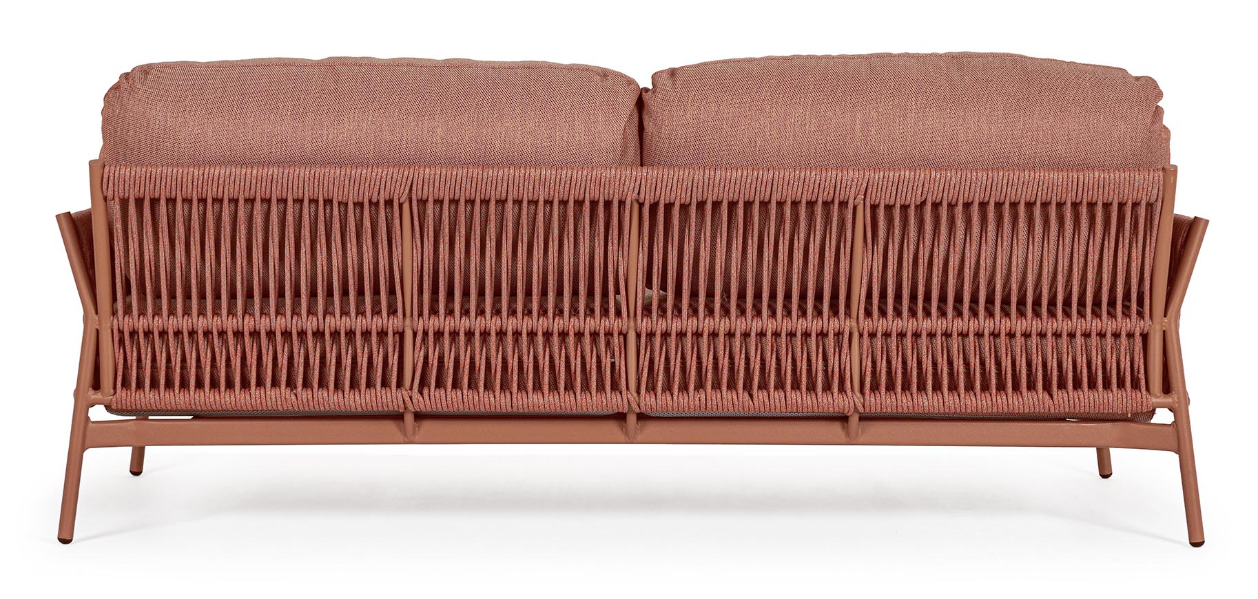 DIVANO 2 POSTI PARDIS CON CUSCINI TERRACOTTA