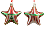Decorazione natalizia appendibile Stella Rossa/Perla modello assortito H11.2cm