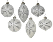 pallina di natale in vetro finitura ghiaccio D 8 cm colori modello assortito Peraga Christmas