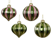 pallina di natale in vetro interno argentato D 8 cm colori modello assortito Peraga Christmas