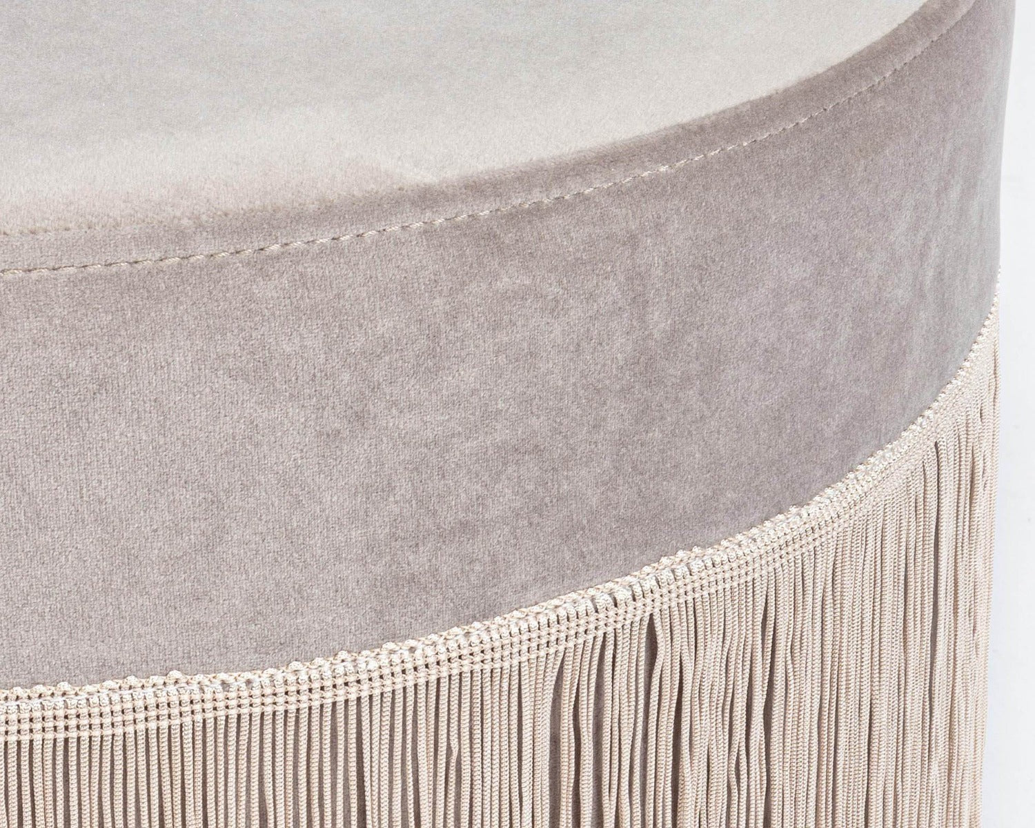 POUF LEILANI GRIGIO CHIARO D45CM
