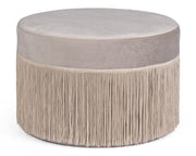 POUF LEILANI GRIGIO CHIARO D45CM