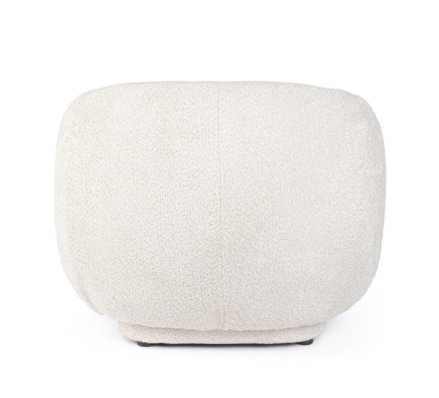 POLTRONA EFFETTO BOUCLE' NATURALE - TECLA