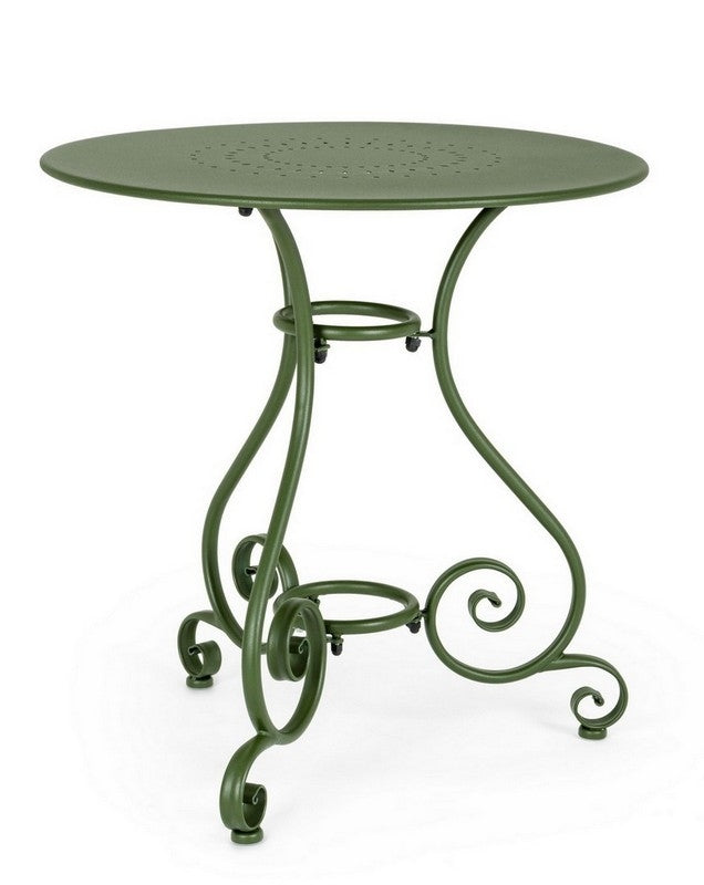 OFFERTA TAVOLO ETIENNE Ø70CM +2 POLTRONE ETIENNE VERDE FORESTA